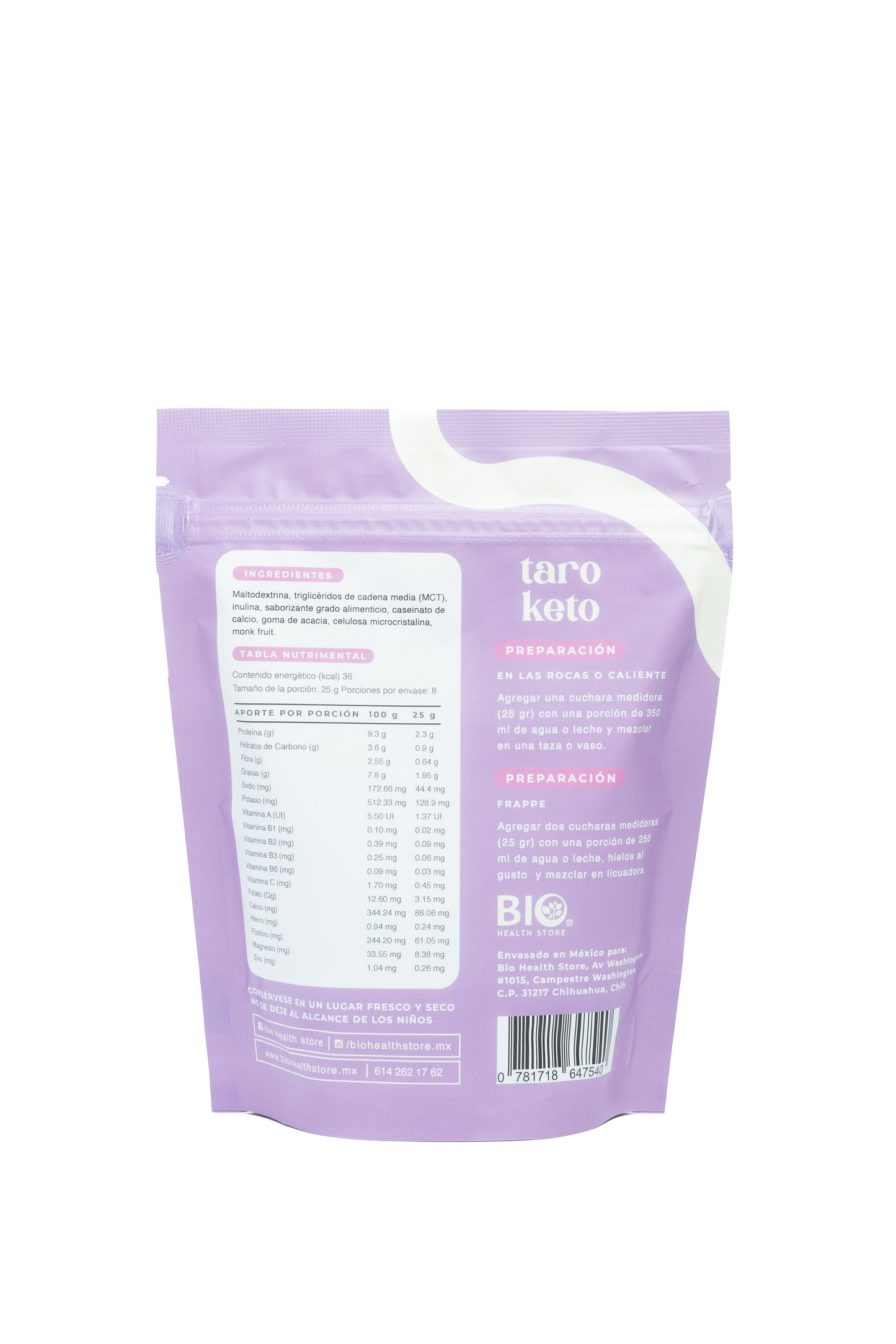 Taro Keto Organic Powder Mix