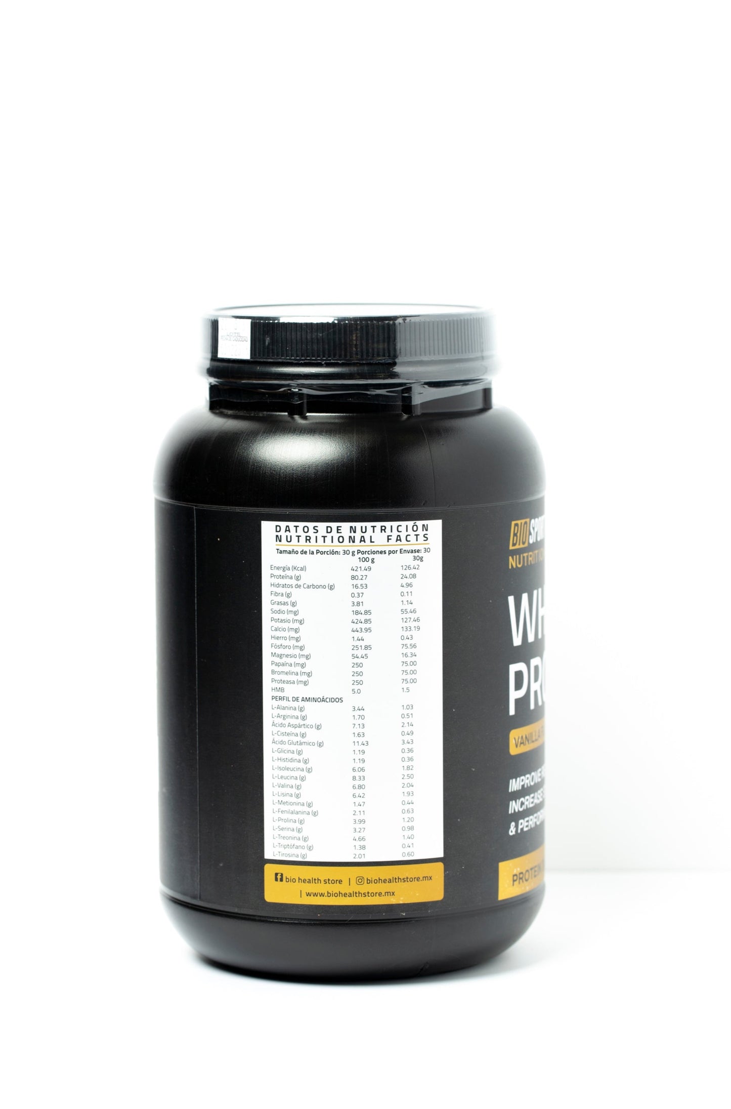 Bio Sport Whey Protein Vainilla 900 gr