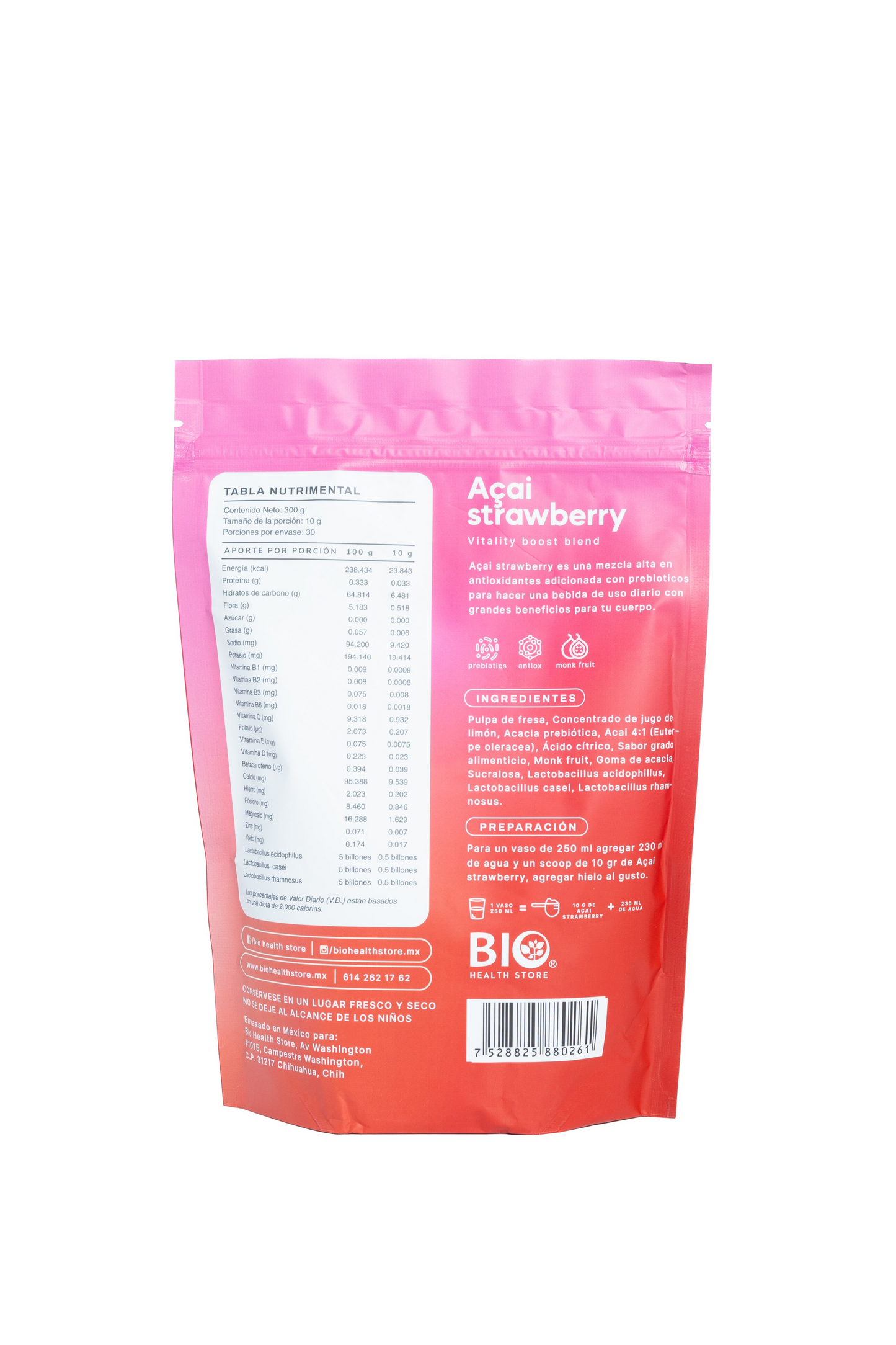 Acai Lemon Strawberry 300 gr