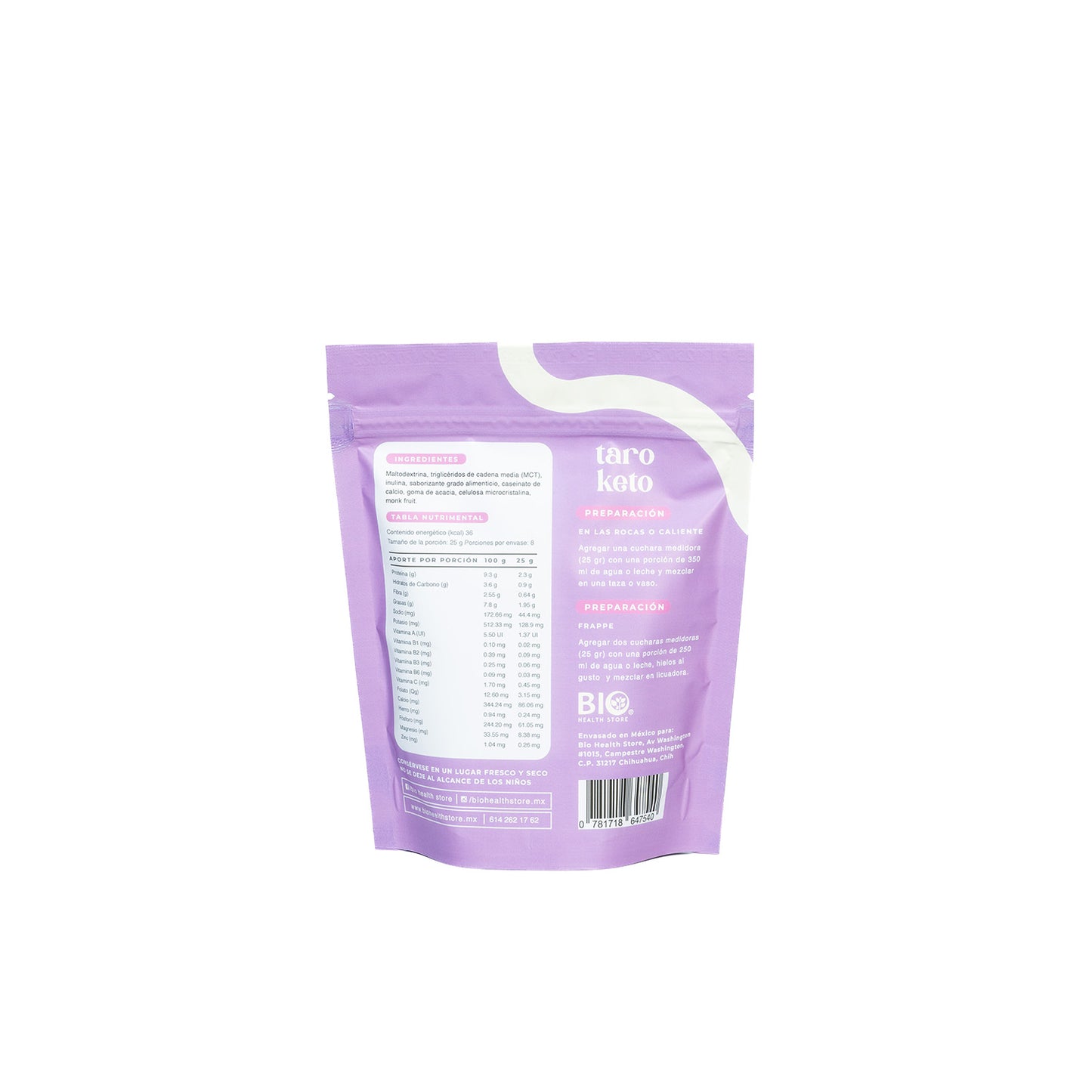 Taro Keto Organic Powder Mix